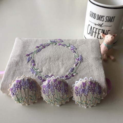 ☆ラベンダー刺繍☆