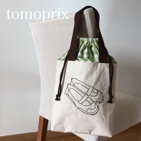 ☆上靴刺繍のトートバック☆