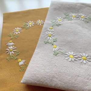 カモミール刺繍